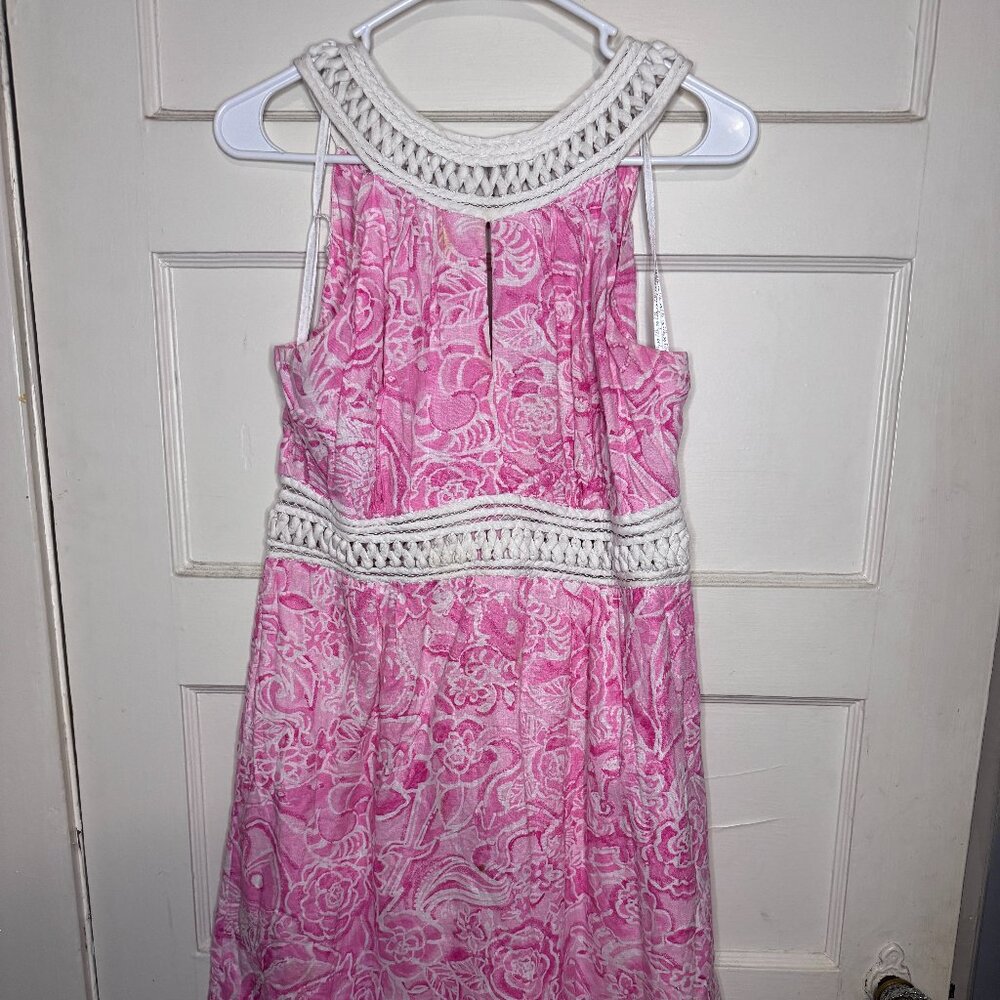 Lilly Pulitzer Pink Print Dress | Size 12
